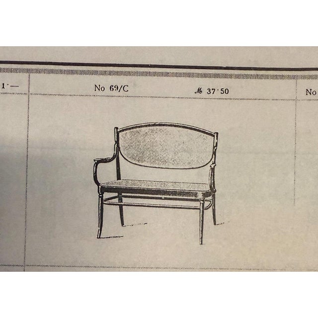Brown Bentwood Model 69/C Sofa from J. & J. Kohn, 1910s For Sale - Image 8 of 9