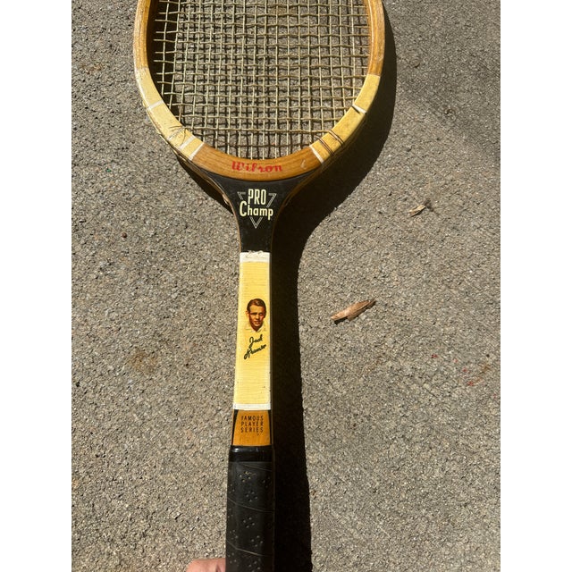 Collection of Vintage Wilson Model Tennis Rackets For Sale - Image 4 of 8
