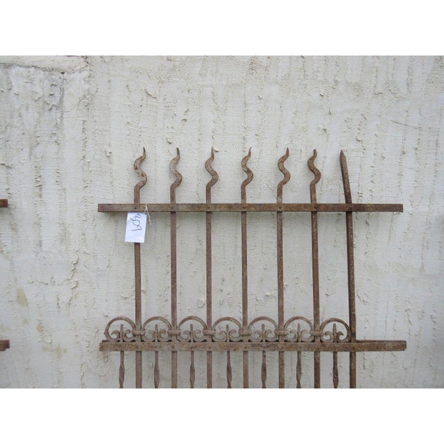 Victorian Antique Victorian Iron Gate Window Garden Fence Architectural Salvage Door #309 For Sale - Image 3 of 6