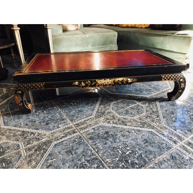 1940s Asian LowRise HandPainted Coffee Table Chairish