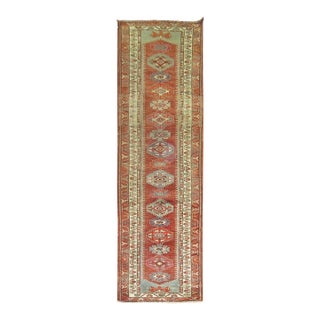 Vintage Geometric Turkish Kurd Runner - 3' x 11'5" For Sale