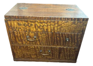 Antique Japanese Sewing Box-Haribako