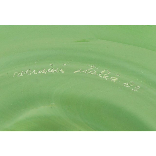 Glass Venini Murano Art Glass Covered Ovoid Vase, 1983 For Sale - Image 7 of 7