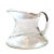 This is a 1970s modern minimalist hand blown clear glass pitcher with a ships wine decanter shape in the style of Orrefors...