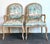Wood Vintage Faux Bois Fauteuil Chairs - A Pair For Sale - Image 7 of 12