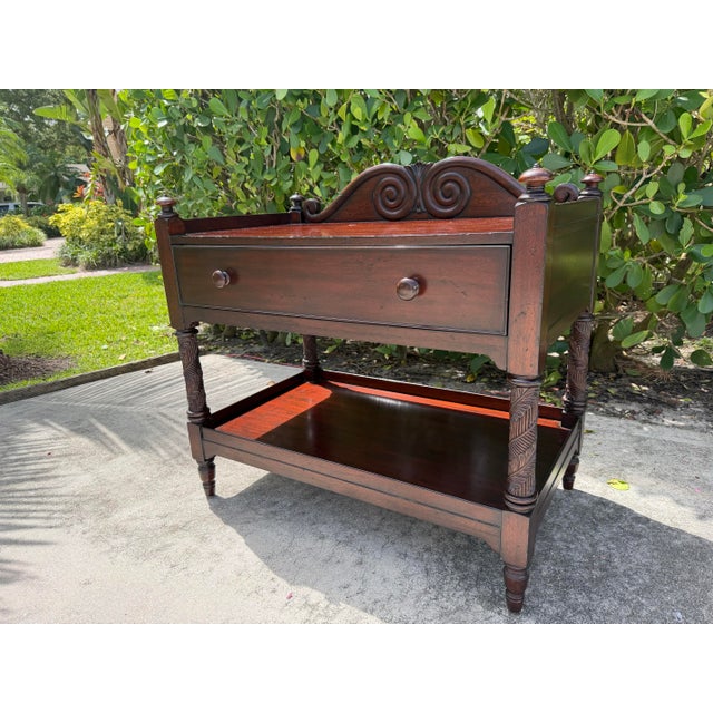 Ralph Lauren Vintage Ralph Lauren Mahogany Two Tier Server For Sale - Image 4 of 12