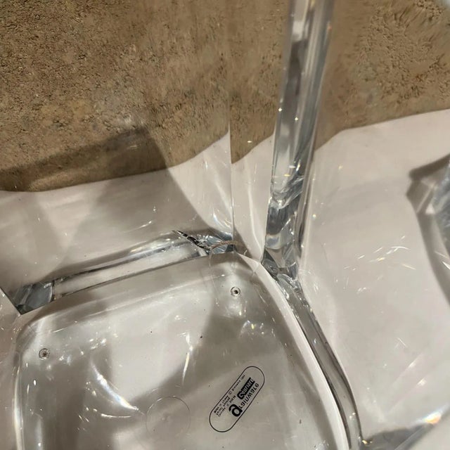 Transparent 1980s Modernist Carlisle Lucite Ice Bucket Style of Alessandro Albrizzi Italy For Sale - Image 8 of 12