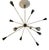 Sputnik Brass Ceiling Lamp, 1950s For Sale
