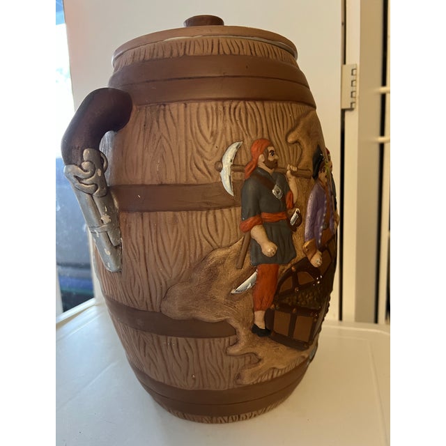 1970s Mid-Century Pirate Barrel Beverage Drink Dispenser For Sale In West Palm - Image 6 of 9