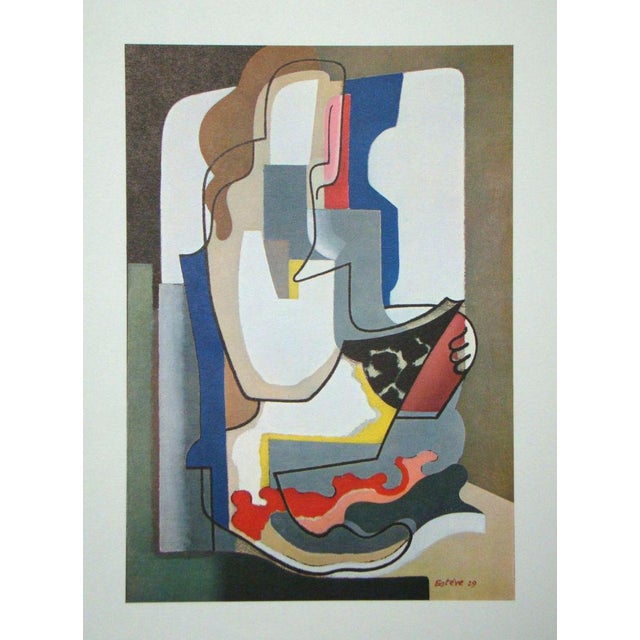 Maurice ESTEVE ( 1904 - 2001 ) Liseuse, 1961 Offset lithograph in colors on strong wove paper. Signed and dated in the...