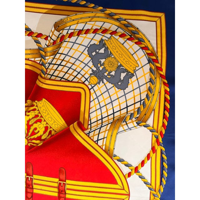 1990s Hermès Grande Tenue 1998 Silk Scarf Designed by Henri D’Origny For Sale - Image 5 of 12