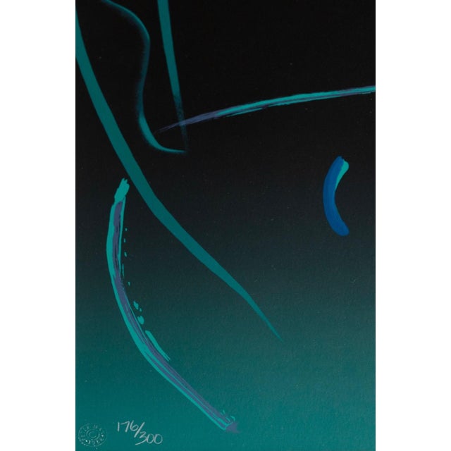 1980s Peter Max Midnight Profile Signed 1988 Serigraph on Paper 176/300 Modern Pop Art For Sale - Image 5 of 6