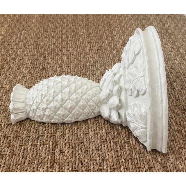 Mid 20th Century Carved Pineapple Laquered Wall Bracket For Sale - Image 5 of 10