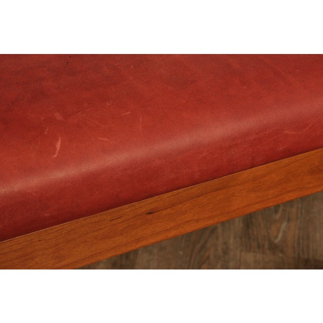 Stickley Mission Collection Cherry Spindle Bench For Sale In Philadelphia - Image 6 of 18