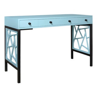 Tiffany Writing Desk - Pool Blue For Sale