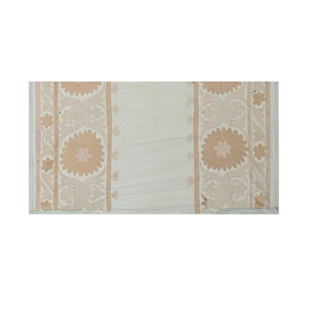 Vintage Suzani from Samarkand, circa 1900s. There are minor pen marks. Dimension; 42.5'' x 50"" inches / 108 x 127 cm /...