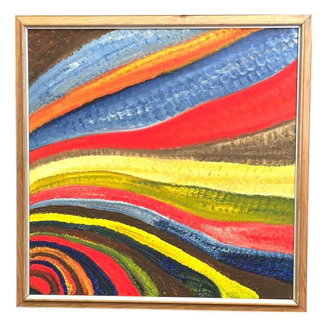 R. C. Reyes, Fantasia/Färg, 1990s, Oil on Canvas, Framed For Sale