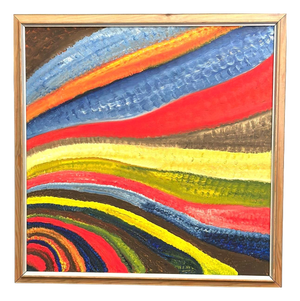 R. C. Reyes, Fantasia/Färg, 1990s, Oil on Canvas, Framed
