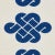 Chinoiserie Schumacher Penelope Knot Fabric in Blue For Sale - Image 3 of 4