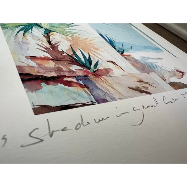 Printed on textured watercolor paper and hand-signed in pencil by Antoine Chapon, this giclée captures the luminous,...