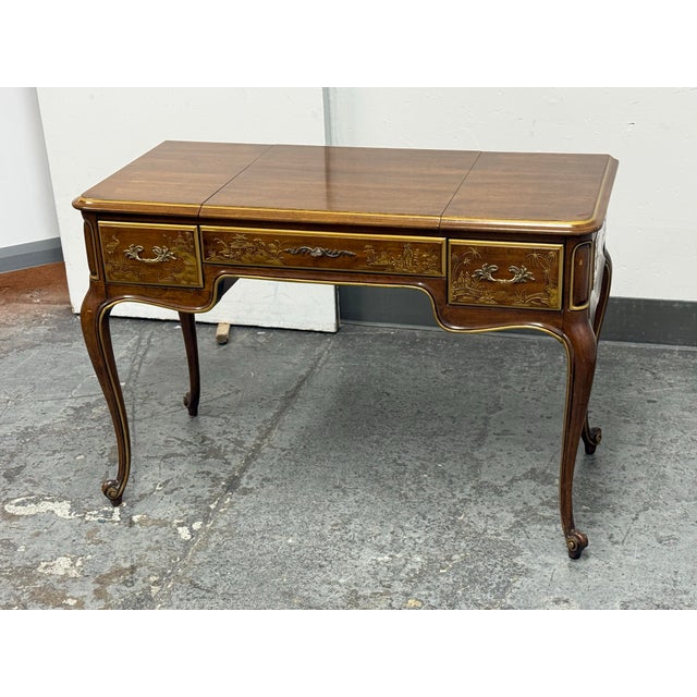 White Furniture Phyllis Andrade for White Furniture Company Chinoiserie Vanity Desk For Sale - Image 4 of 12