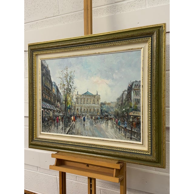 Paris Palais Garnier (Opera House) with Figures 20th Century Post-Impressionism 1975 Circa For Sale - Image 14 of 18