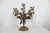 Vintage Gilded Gilt Gold Metal Candelabra Baroque Italian or Hollywood Regency For Sale - Image 14 of 18
