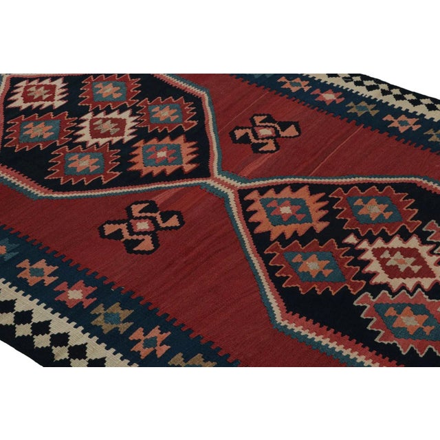 Rug & Kilim 1950s Vintage Afghani Tribal Kilim Rug With Open Field and Medallion From Rug & Kilim For Sale - Image 4 of 7