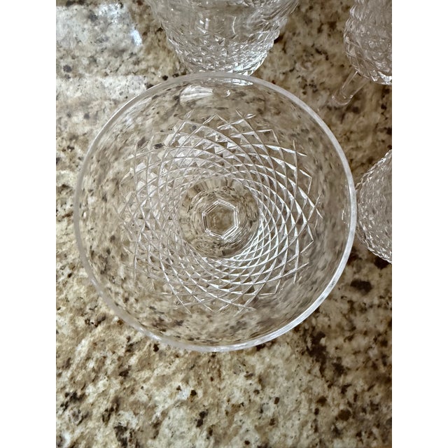 Waterford Crystal 1950s Waterford Crystal Alana Water Goblet For Sale - Image 4 of 6