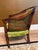 Vintage Green Velvet & Cane Accent Chair W/ Cushion For Sale - Image 11 of 14