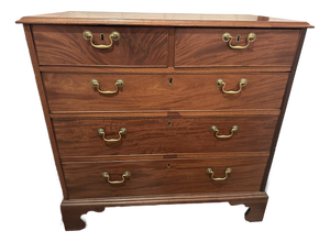 18th Century Mahogany 5 Drawer Chest of Drawers