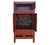 Mid 19th Century 96" Tall Red Lacquer Antique Chinese Chinoiserie-Style Cabinet For Sale - Image 5 of 8