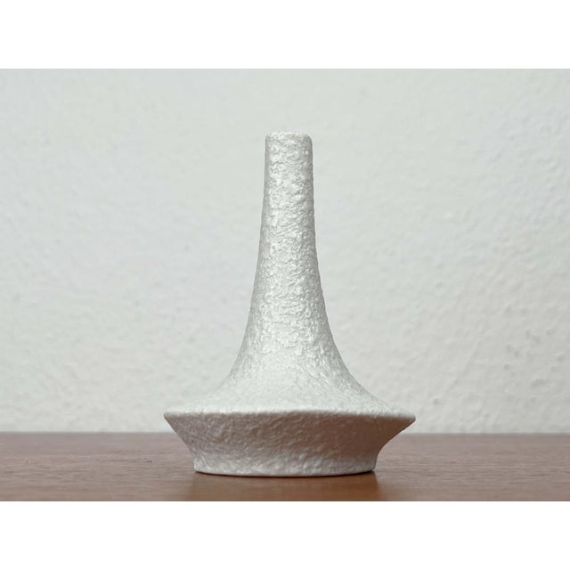 Small Mid-Century Modern German White Sculptural Vase by Peter Müller for Sgrafo Modern, 1960s For Sale - Image 12 of 16