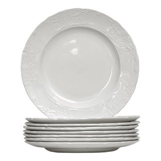 Mid 20th Century Johnson Brothers English Ironstone French Provincial Style Salad Plates Set/8 For Sale