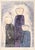 The Faceless, Unforgettable Three - Modernist Color Lithograph (5/100) Three faceless figures, created by Simon Avissar...