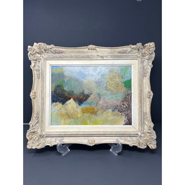 Impressionist Mid-Century European Impressionist Landscape Oil Painting in Antique Dutch Frame For Sale - Image 3 of 10