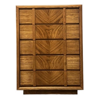 Vintage Lane Highboy Post Modern Organic Brutalist Style For Sale