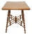 Antique Ornate Oak Wood Stick and Ball Accent Table For Sale