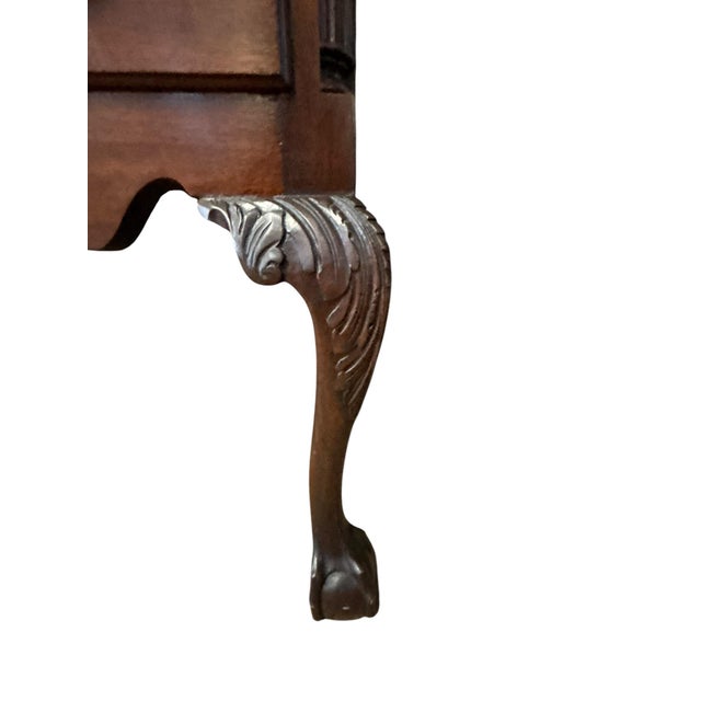 Queen Anne Style Cherry Highboy Chest on Chest For Sale - Image 12 of 12