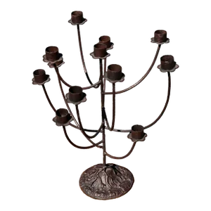 Late 20th Century Iron Candelabra