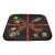 Large Vintage Lacquered Metal Litho Ribbon and Floral Tray by Piero Fornasetti For Sale