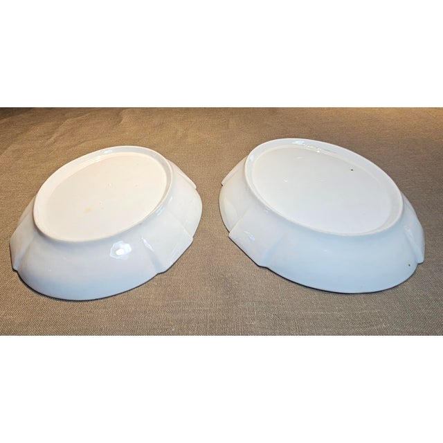 Early 19th Century Early 19th Century Old Paris Porcelain Oval Bowls - Set of 2 For Sale - Image 5 of 12