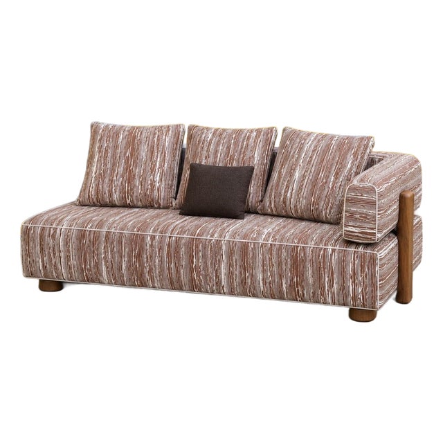 Minotti Florida Outdoor Left Armrest Sectional Sofa Element For Sale
