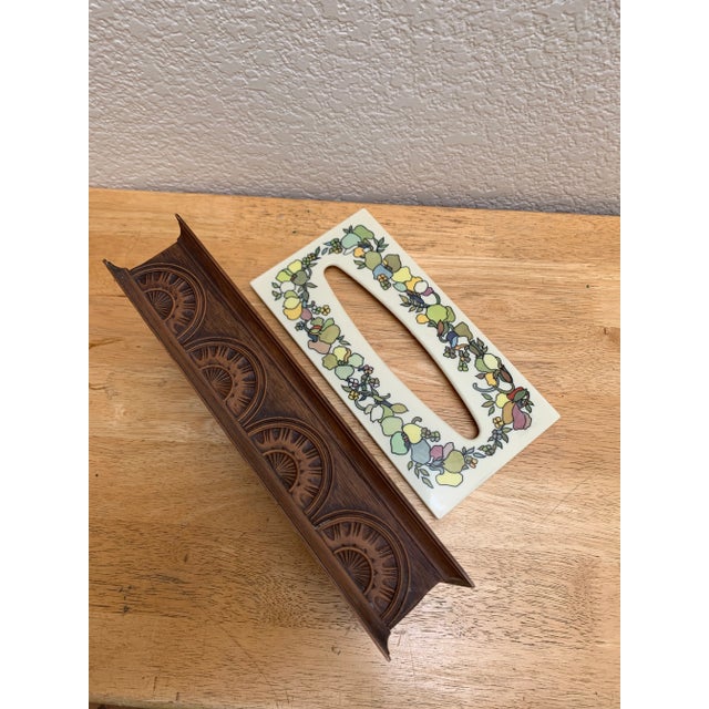 1970s Midcentury 1970s Decor Tissue Box For Sale - Image 5 of 12