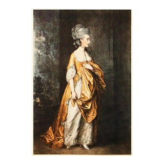 1956 After Thomas Gainsborough "Mrs. Grace Dalrymple Elliott", Vintage Full-Color Print For Sale