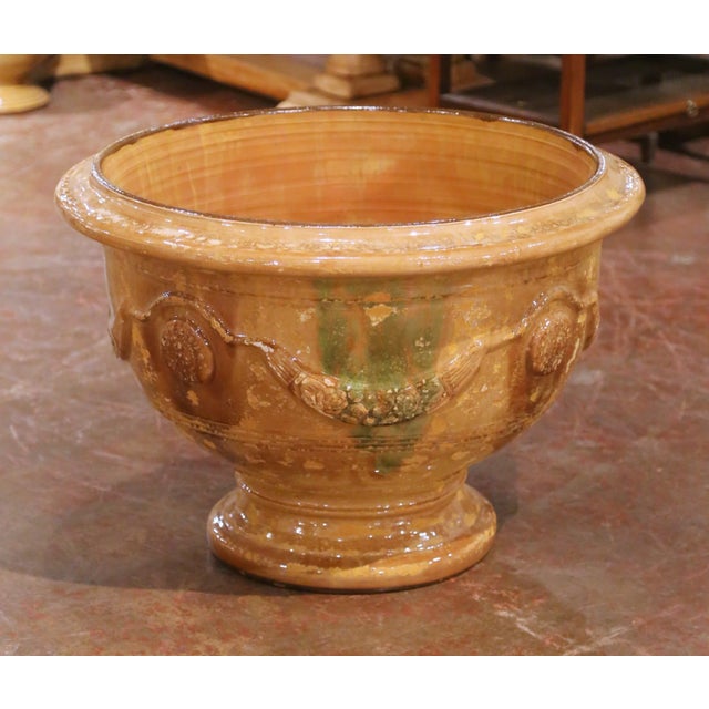 French French Handmade Terracotta Anduze Bowl Urn Planter by La Madeleine For Sale - Image 3 of 13