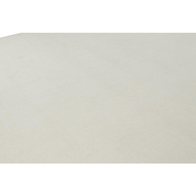 Contemporary Rug & Kilim’s Oversized Textural Rug in Simple, Solid Cream White Tones - 13x15 For Sale - Image 3 of 7
