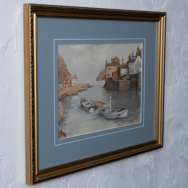 Staithes School Watercolor Painting For Sale In Savannah - Image 6 of 6