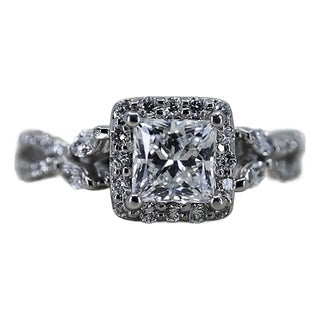 Late 20th Century 1.00 F VVS1 PR GIA Ring, Size 5 For Sale