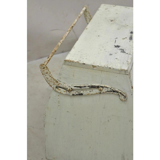 Vintage Arts & Crafts Wooden Green Painted Shoe Polish Box Tool Chest For Sale - Image 11 of 12